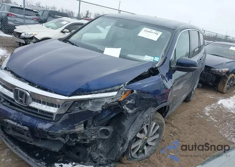 2022 Honda Pilot Awd Ex-L from USA, damaged, VIN 5FNYF6H53NB010082